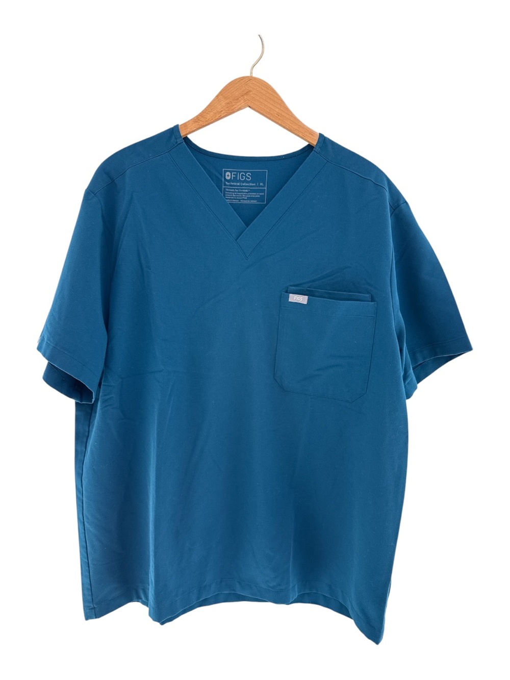 FIGS Leon Three-Pocket V Neck Scrub  Top